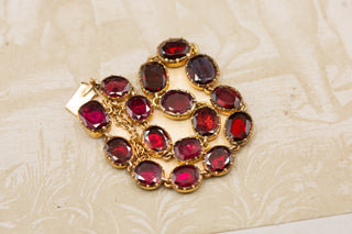 Georgian Gold Garnet Bracelet