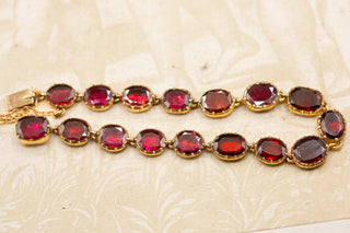 Georgian Gold Garnet Bracelet