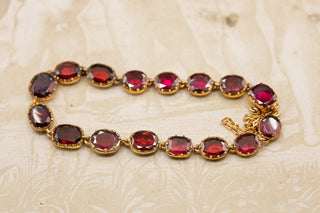 Georgian Gold Garnet Bracelet