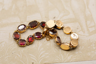 Georgian Gold Garnet Bracelet