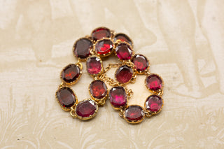 Georgian Gold Garnet Bracelet