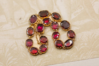 Georgian Gold Garnet Bracelet