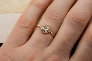 Georgian Rose Cut Solitaire Ring