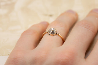 Georgian Rose Cut Solitaire Ring