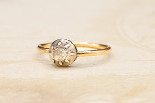 Georgian Rose Cut Solitaire Ring