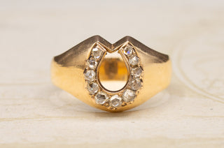 Victorian Horseshoe Diamond Ring