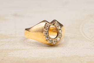 Victorian Horseshoe Diamond Ring