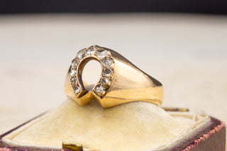 Victorian Horseshoe Diamond Ring