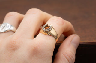 Victorian Horseshoe Diamond Ring