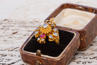 Antique Siam Gold Garuda Ring