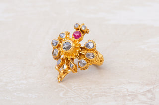 Antique Siam Gold Garuda Ring