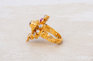 Antique Siam Gold Garuda Ring