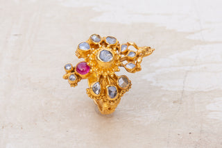 Antique Siam Gold Garuda Ring