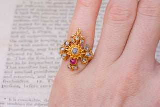 Antique Siam Gold Garuda Ring