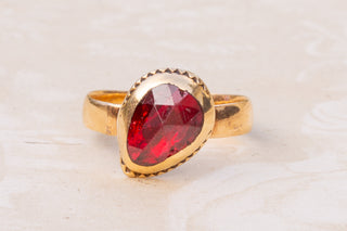 18th Century Perpignan Garnet Ring