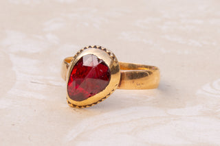 18th Century Perpignan Garnet Ring