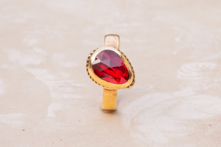 18th Century Perpignan Garnet Ring