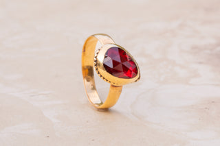 18th Century Perpignan Garnet Ring