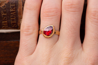 18th Century Perpignan Garnet Ring