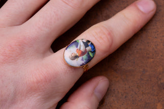 18th Century Shepherd Portrait Ring