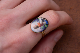 18th Century Shepherd Portrait Ring