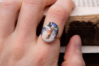 18th Century Shepherd Portrait Ring