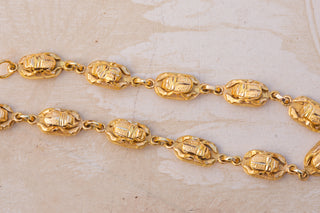 Egyptian Gold Scarab Bracelet