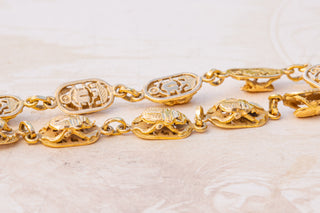 Egyptian Gold Scarab Bracelet