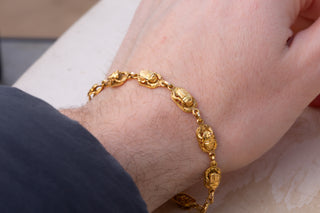 Egyptian Gold Scarab Bracelet