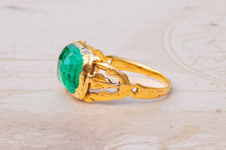 Antique 5ct Colombian Emerald Ring