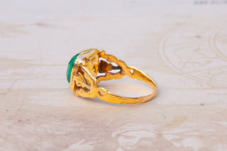 Antique 5ct Colombian Emerald Ring