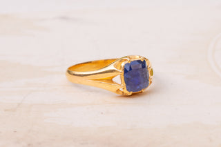 Victorian Sapphire Solitaire Ring