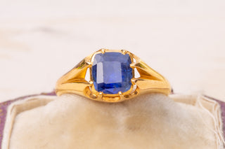 Victorian Sapphire Solitaire Ring