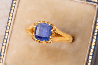 Victorian Sapphire Solitaire Ring