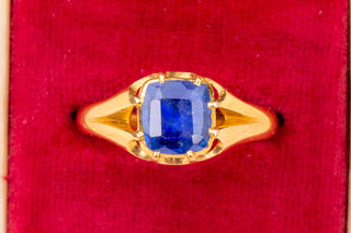 Victorian Sapphire Solitaire Ring