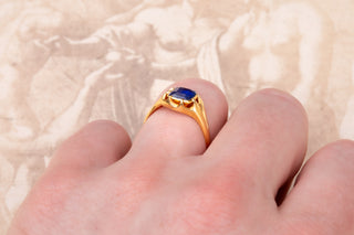 Victorian Sapphire Solitaire Ring