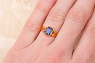 Victorian Sapphire Solitaire Ring