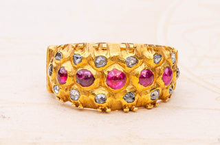 Siam Princely Ruby and Diamond Ring