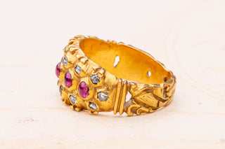 Siam Princely Ruby and Diamond Ring