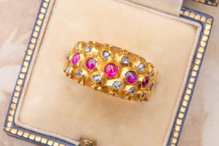 Siam Princely Ruby and Diamond Ring