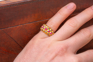 Siam Princely Ruby and Diamond Ring