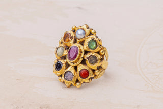 Antique Indian Navaratna Ring