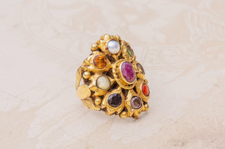 Antique Indian Navaratna Ring