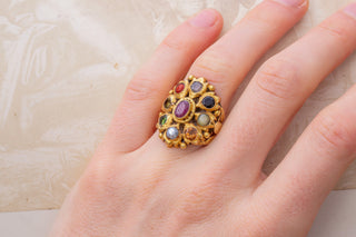 Antique Indian Navaratna Ring