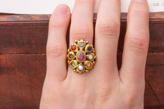 Antique Indian Navaratna Ring