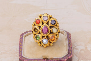 Antique Indian Navaratna Ring