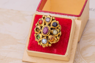 Antique Indian Navaratna Ring