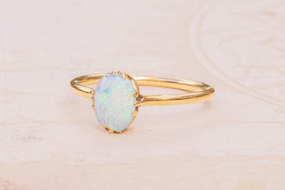 Antique Opal Solitaire Ring