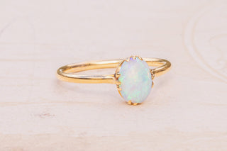 Antique Opal Solitaire Ring