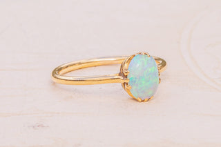 Antique Opal Solitaire Ring